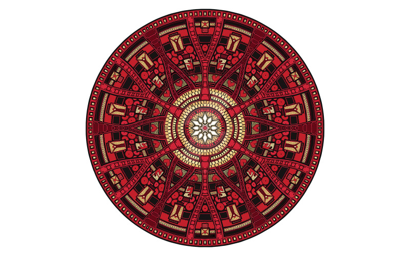Trent Jesaja Mandala Illstration Vector
