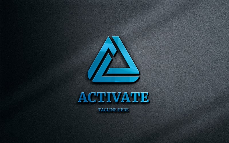 Aktywuj — szablon Logo litery A