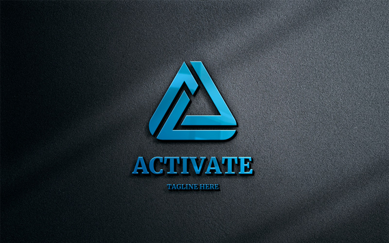 Ativar - Modelo de Logotipo Letra A