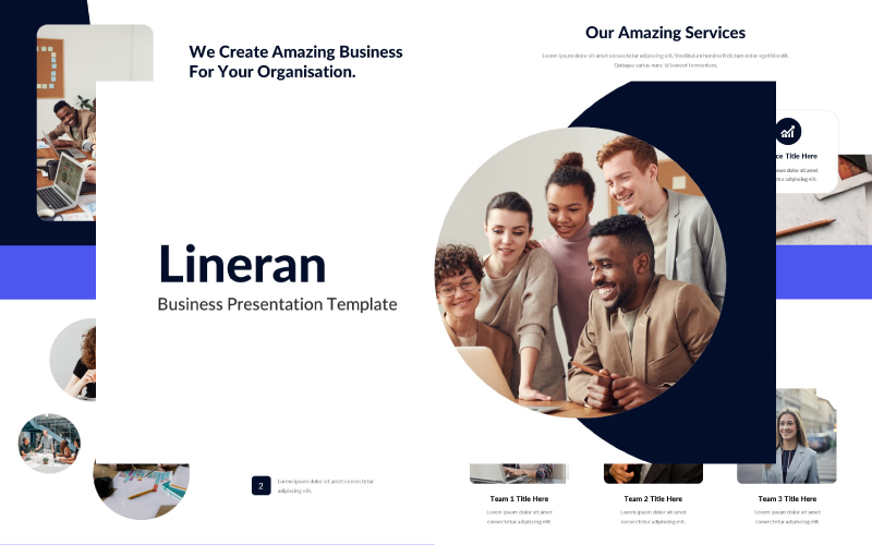 Lineran - Powerpoint-sjabloon voor zakelijke presentaties