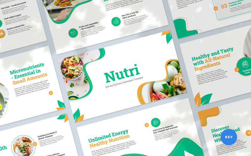 Šablona prezentace Nutri - Dieta a výživa