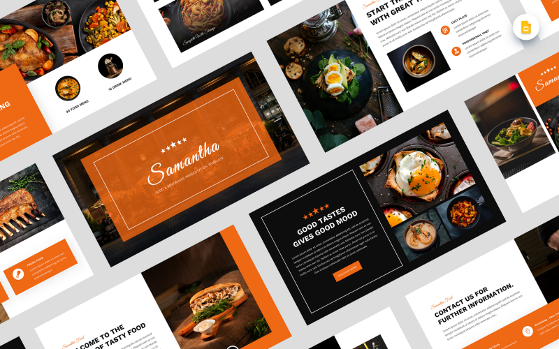 Саманта – шаблон Google Slide Food & Beverages