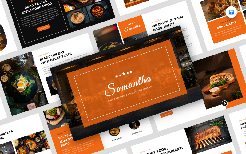 Samantha - Keynote-Vorlage für Lebensmittel und Getränke