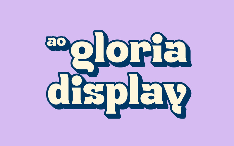 AO Gloria - 显示字体