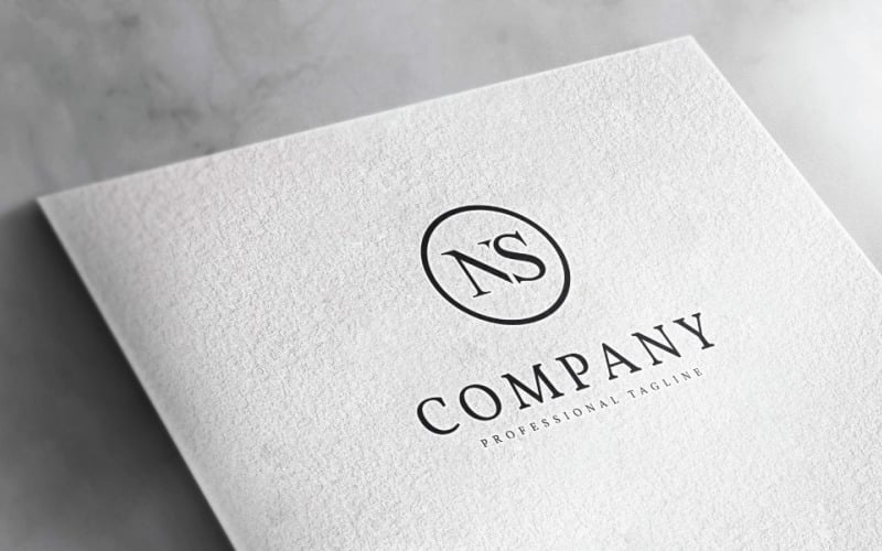 Letter NS Solutions Logo or Letter NS Logo TemplateMonster
