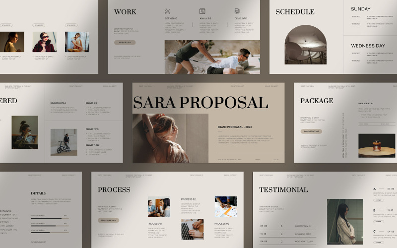 Modèle de proposition de marque Sara