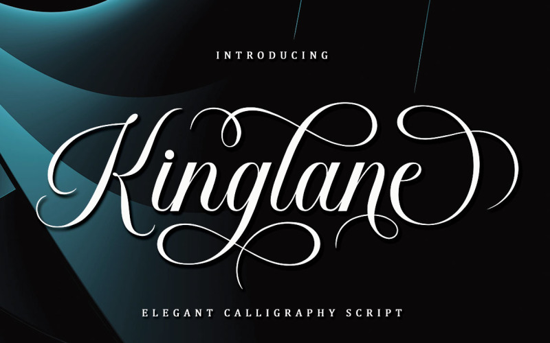Písmo Kinglane Elegant Script