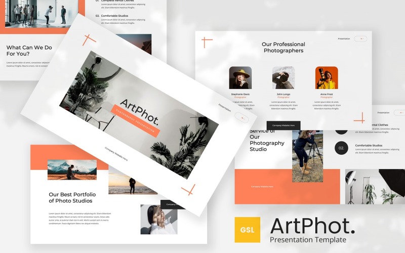 ArtPhot - Fotografie Google Slides-sjabloon