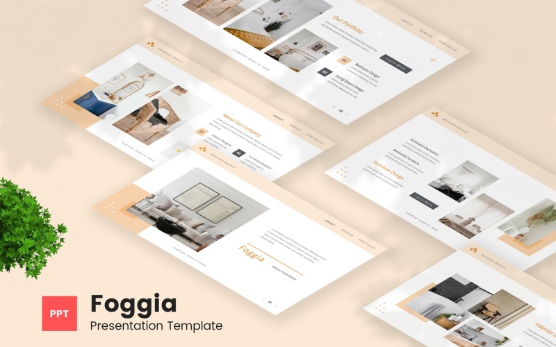 Foggia — szablon Powerpoint do wnętrz