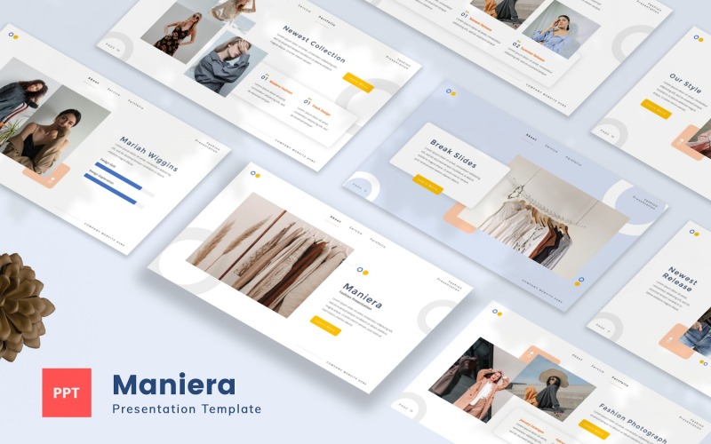 Maniera — szablon Fashion PowerPoint