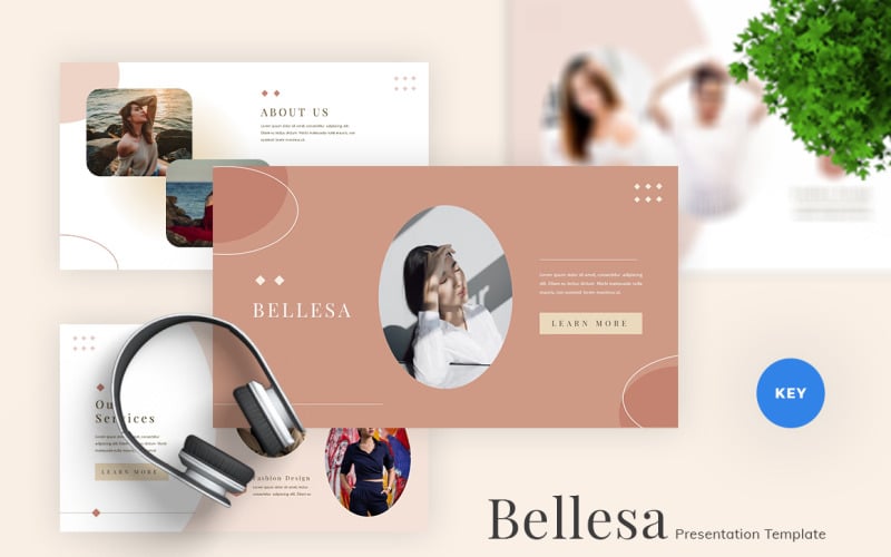 Bellesa - Keynote-sjabloon voor mode