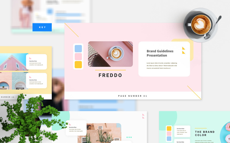Freddo - Keynote creativo pastello