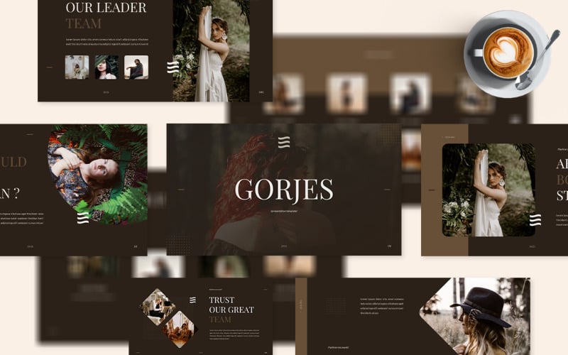 Gorjes - Powerpoint в богемном стиле