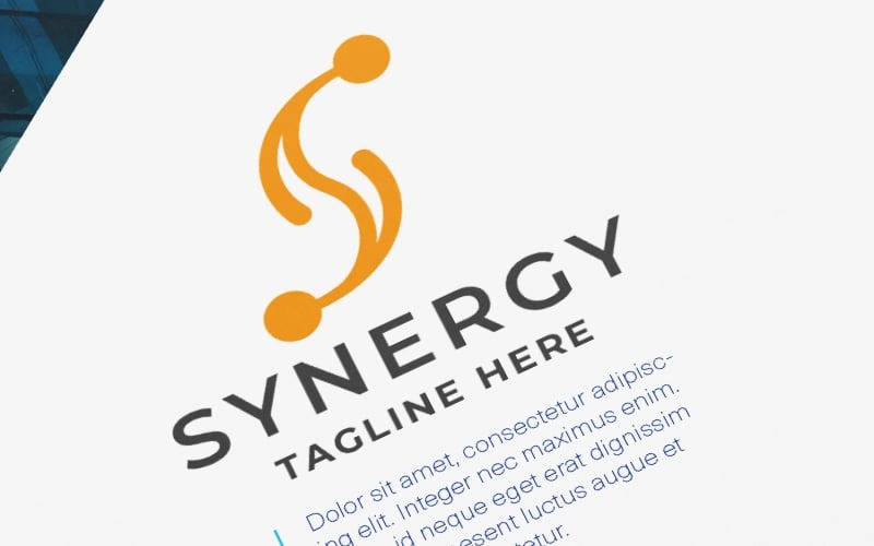 Szablon Logo Synergy Letter S Pro