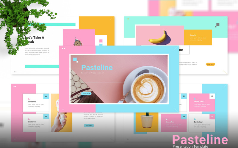 Pasteline Créatif Google Diapositives