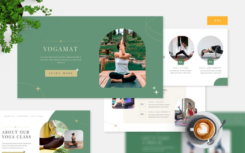 Yogamat - йога Google Slides