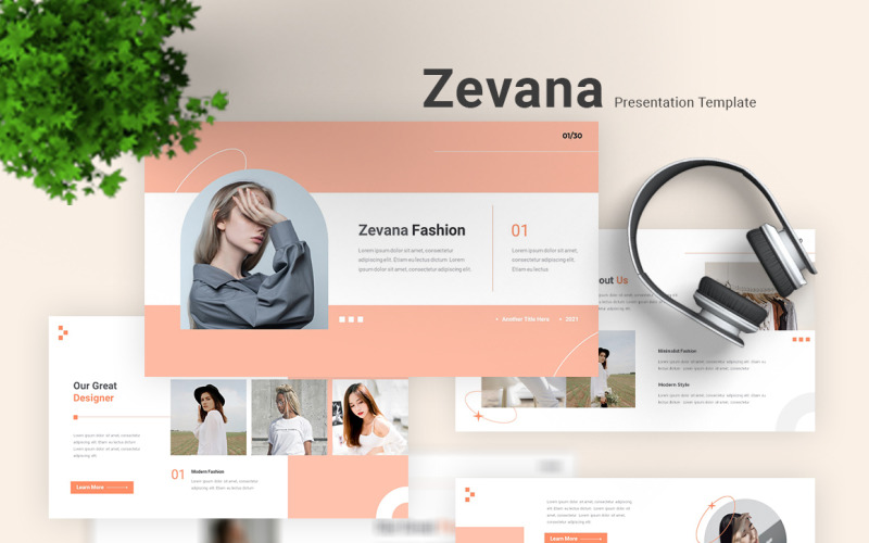 Zevana - Keynote-sjabloon voor mode