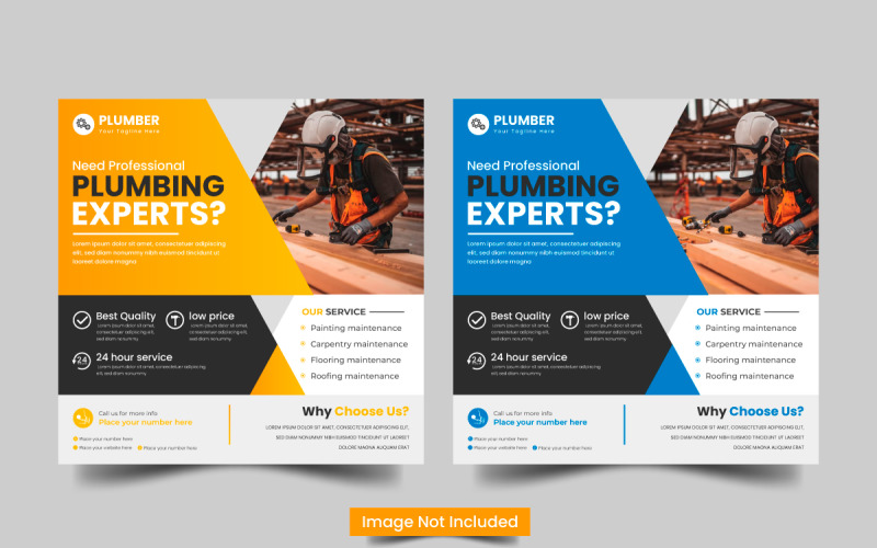 Vettore Edilizia e tuttofare casa riparazione web banner social media post home service post idea