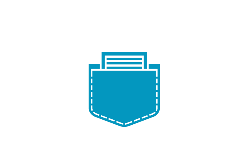 Zak notitie Logo sjabloon
