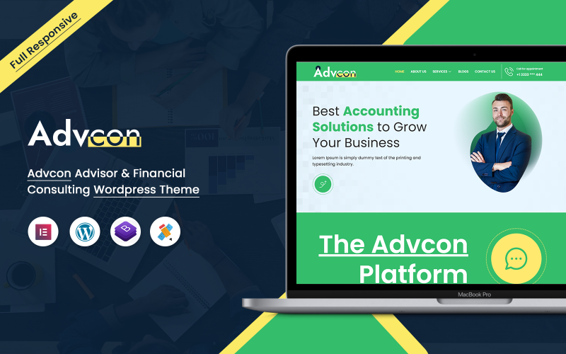 Advcon-adviseur en financieel advies WordPress-thema