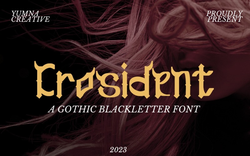 Crosident - carattere gotico Blackletter