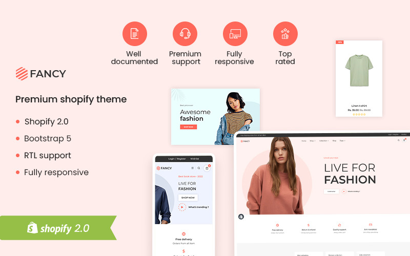 Fancy – Das Premium-Shopify-Theme für Mode und Kleidung