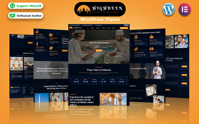 High Deen - Tema WordPress para Mezquita y Centro Islámico