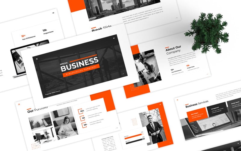 Plantilla especial de PowerPoint para negocios