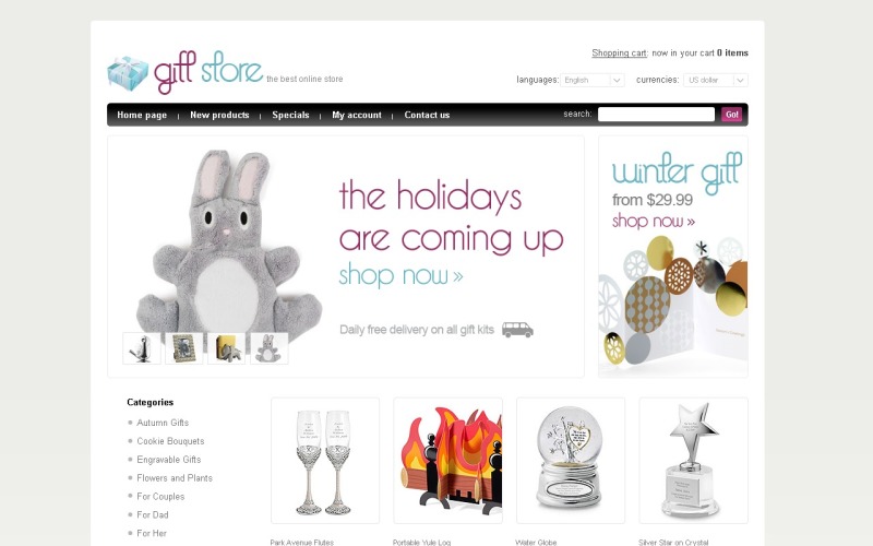 Gifts Store Facebook Flash Template