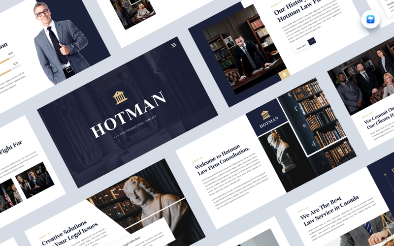 Hotman – Ügyvédi Iroda Keynote sablon
