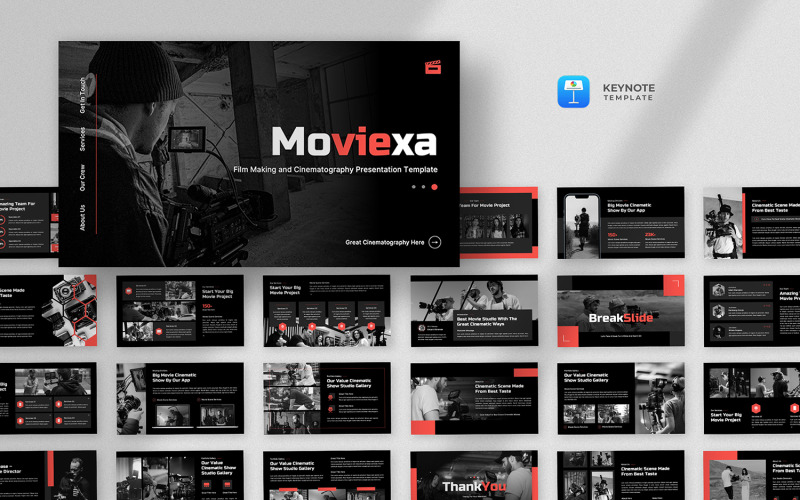 Modello di Keynote per la produzione di video e film