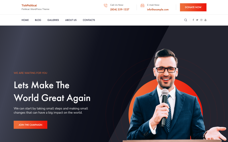 TishPolitical – Politisches WordPress-Thema