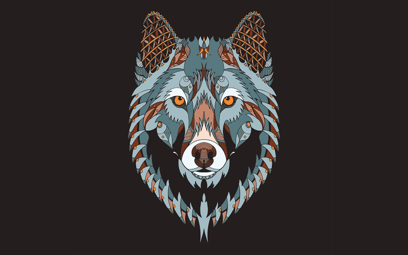 Vector de ilustración de logotipo de arte Lawson Odin