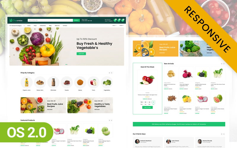 Generi alimentari - Super Market Store Shopify 2.0 Tema reattivo