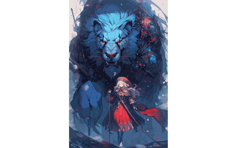 Herbst der Steampunk-Tiger und die gefrorene Jungfrau Abyssalcore Illustration