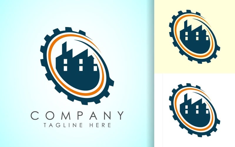 Concept de conception de logo industriel
