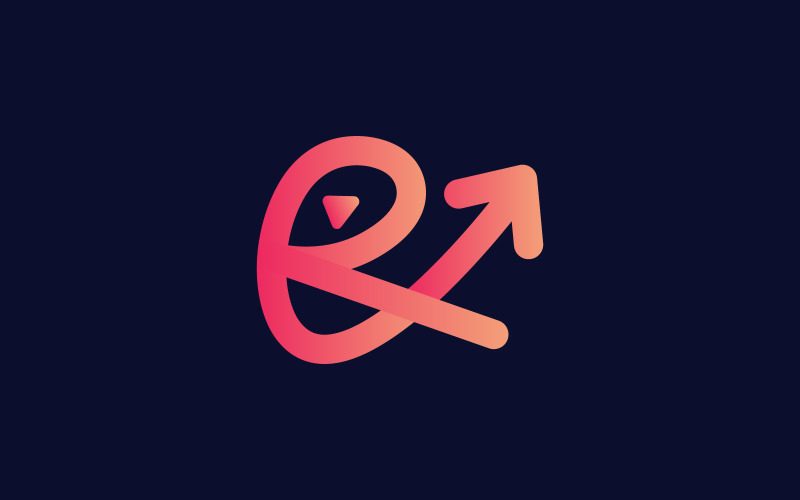 Letter R-logo, R-brief-logo, vogel-logo, abstracte letter R-logo ontwerpsjabloon