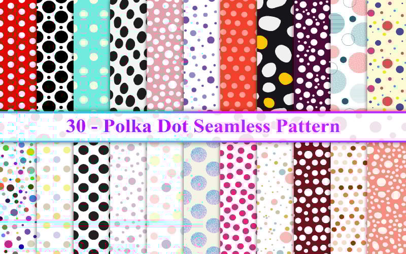 Polka Dot Seamless Pattern, Dot Seamless Pattern, Polka Dot Pattern, Abstrakt Seamless Pattern