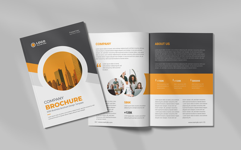 Sjabloonontwerp voor bedrijfsbrochure