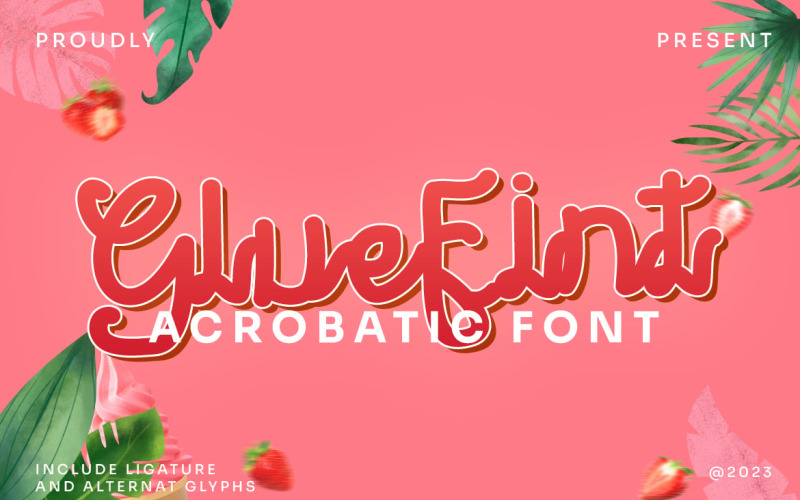 Gluefint - Akrobatické retro písmo