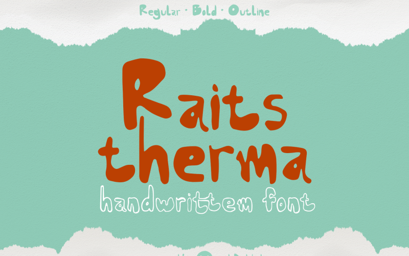 Raits Therma - handskrivet teckensnitt