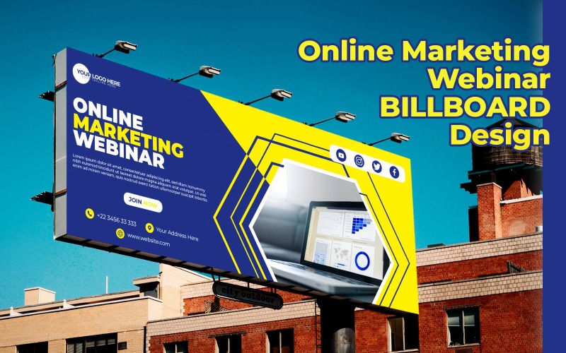 Вебинар по интернет-маркетингу Дизайн рекламного щита — фирменный стиль