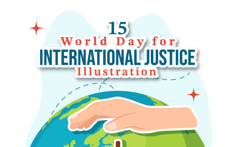 15. Welttag für internationale Gerechtigkeit Illustration