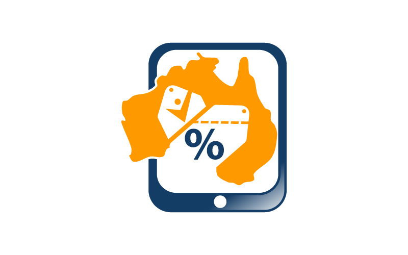 Australijskie logo zakupów kuponowych