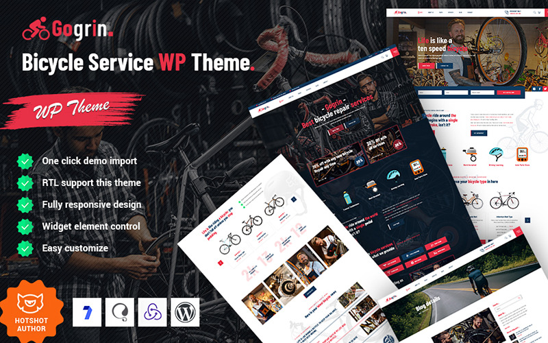 Gogrin – Kerékpárszerviz WordPress téma