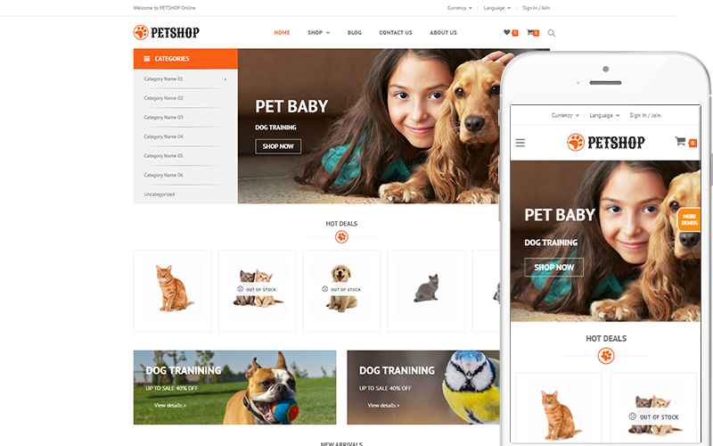 Pet Shop - Tema för husdjur och veterinärer WooCommerce-tema
