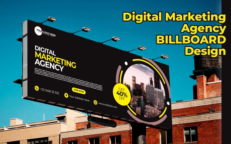Agenzia di marketing digitale Billboard Design Identità aziendale