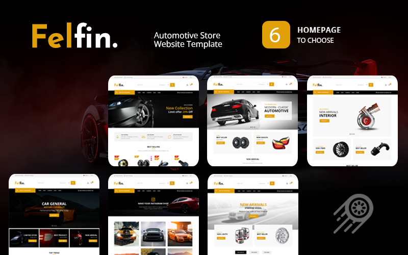 Felfin - Vorlage für die Website eines Automobilgeschäfts
