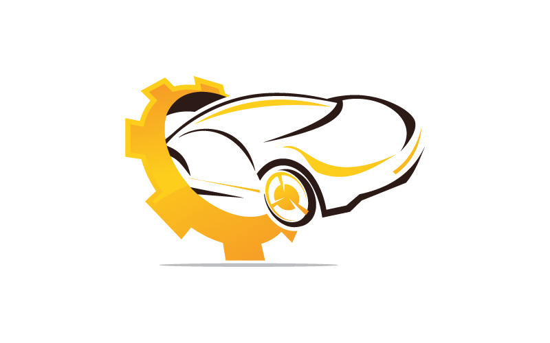 Progettazione del modello di logo di Auto Car Service