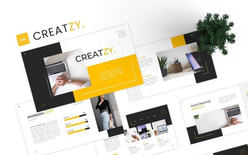 Creatzy - 创意谷歌幻灯片模板